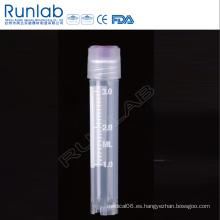 Vial criogénica de rosca externa de 3 ml con sello de arandela de silicona